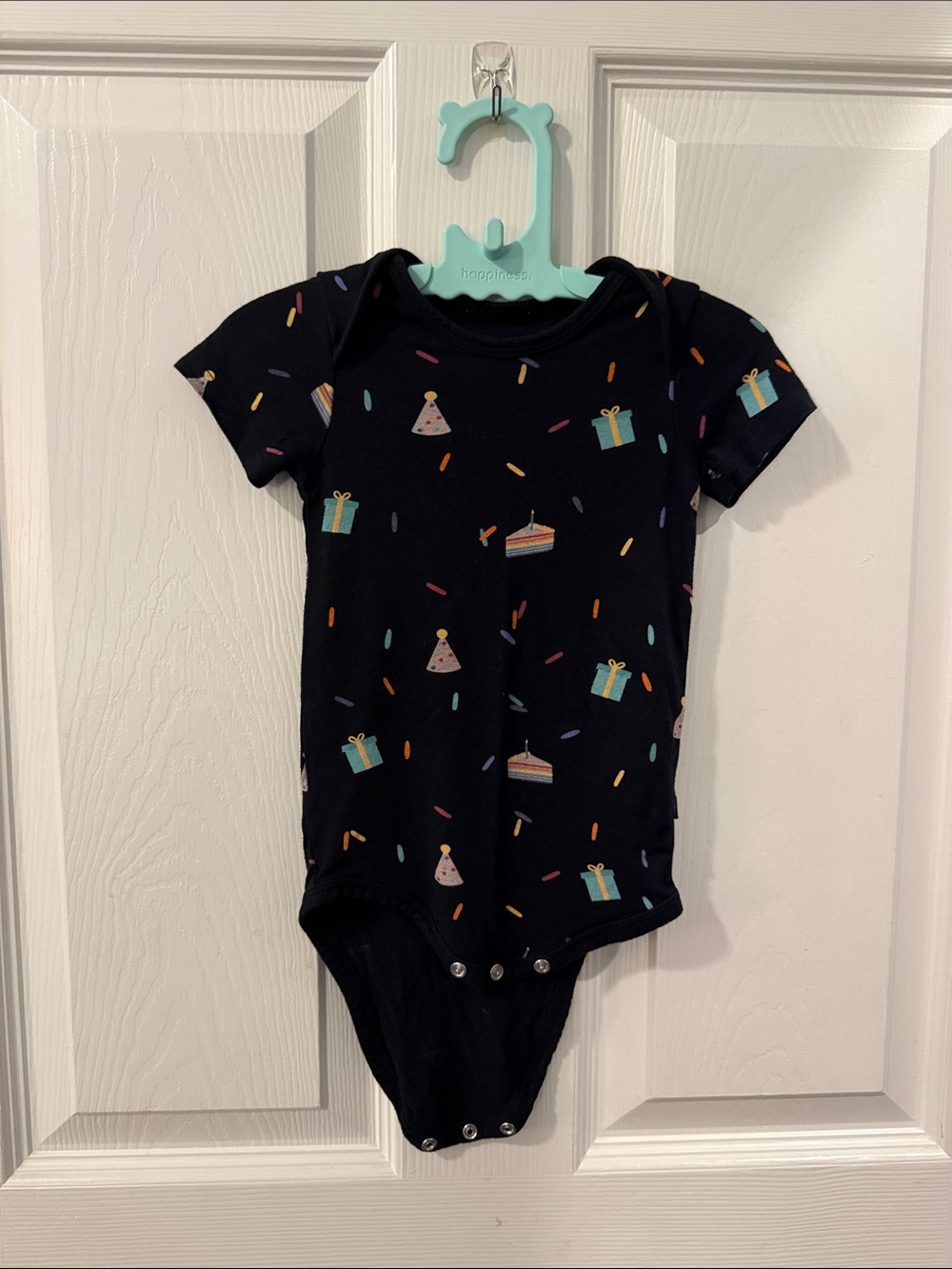 Kyte BABY Birthday Party Print Short Sleeve Onesie